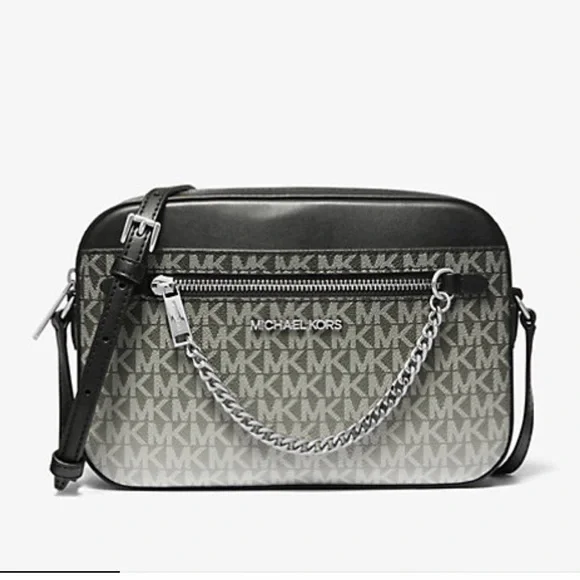 MICHAEL KORS Jet Set Lg Ombré Signature Logo EW Crossbody Body East West
Black - Picture 1 of 16